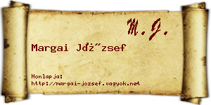 Margai József névjegykártya